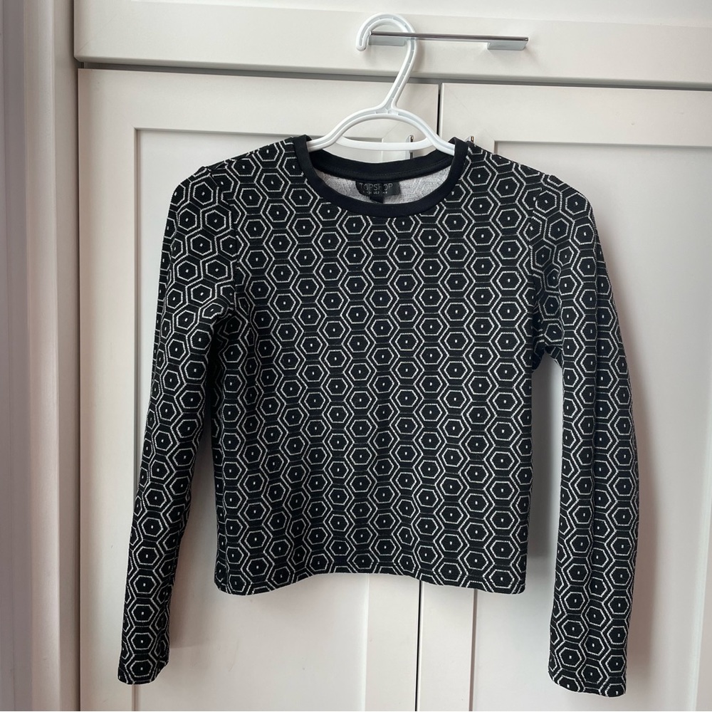 Topshop Vintage Crop Top Size 2